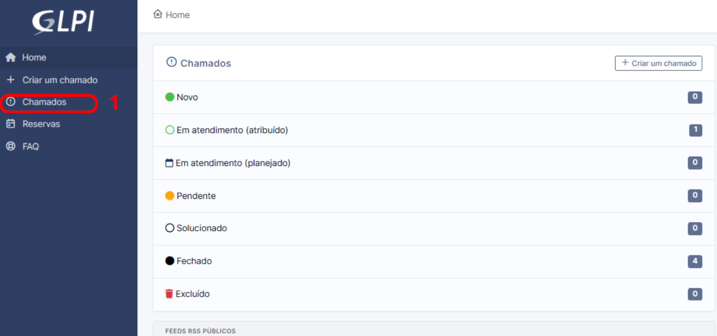 Tela de Chamados mostrando a lista de chamados e o botão Responder em um chamado específico.